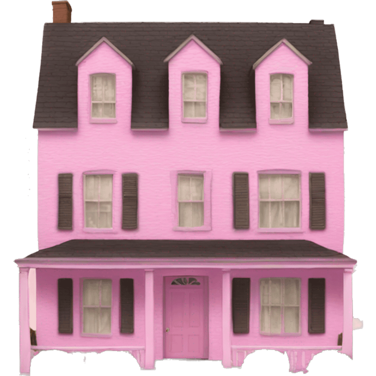 The house is pink emoji