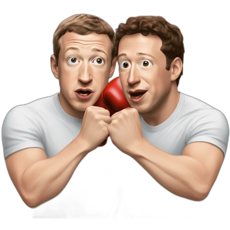 Mark Zuckerberg punching Elon musk emoji