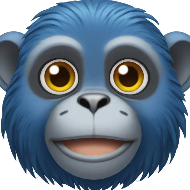 BLUE monkey emoji