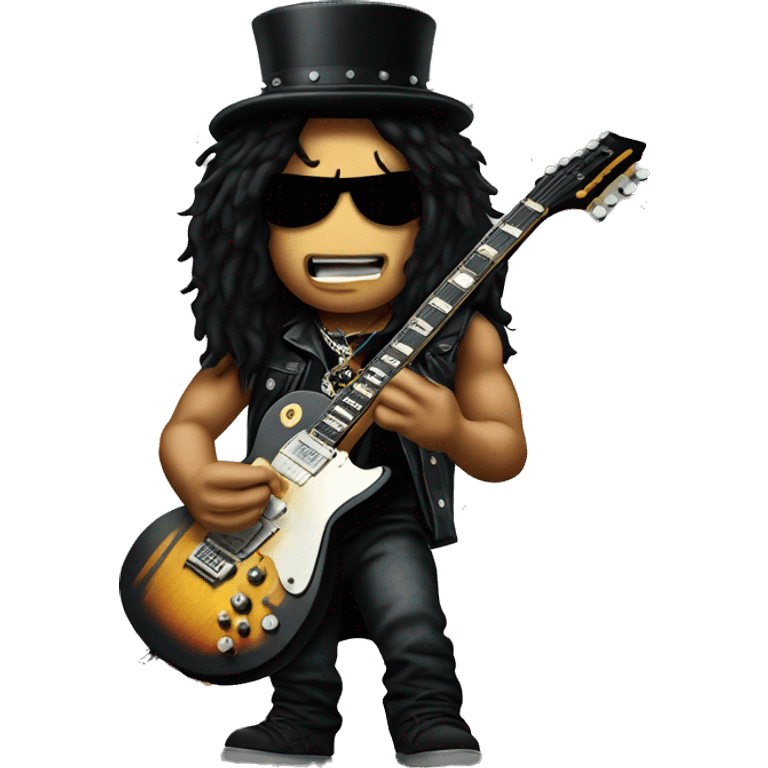 Slash from Guns'N'Roses face emoji