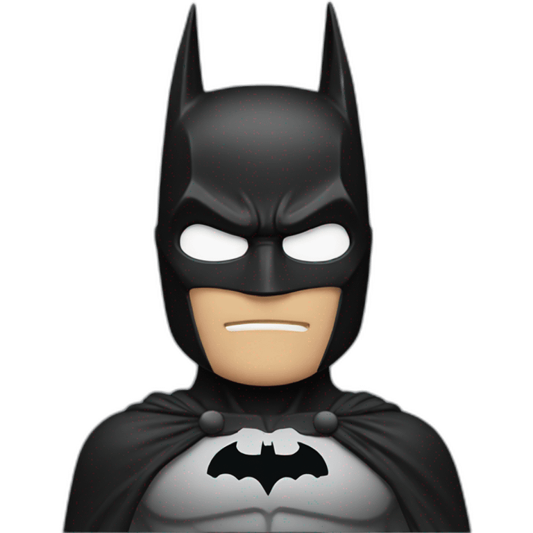 Batman silence  with his hands emoji