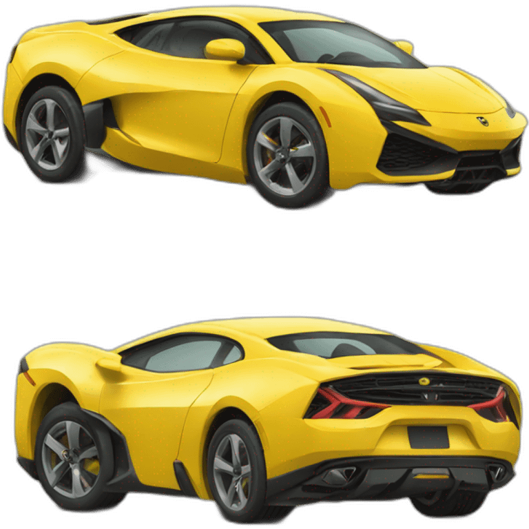 Yellow sports car emoji