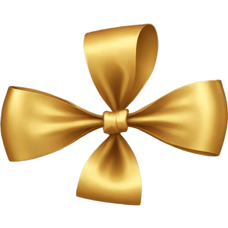 Gold bow emoji