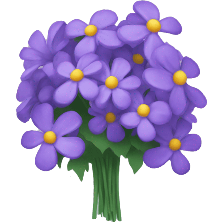 violet flower bouquet emoji