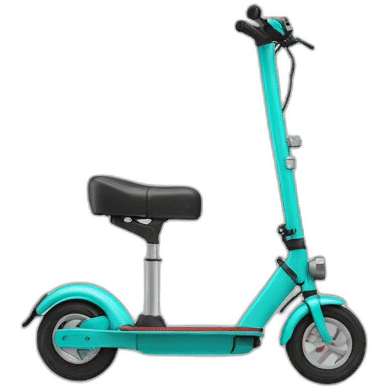 Kick scooter with color code 311c emoji