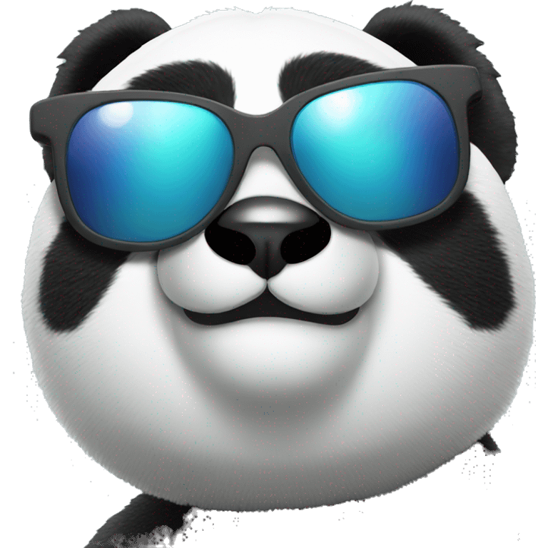 Panda cool with sunglasses emoji