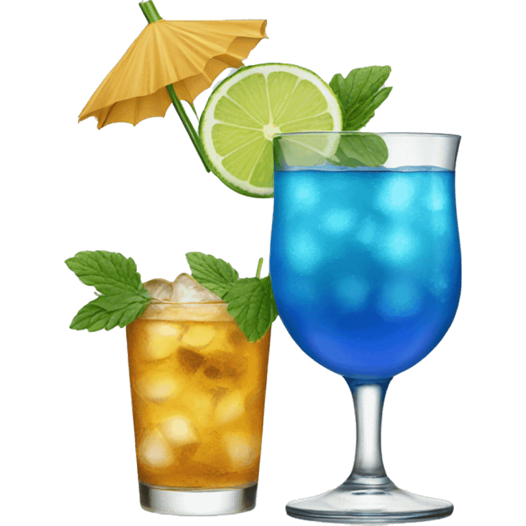 blue cocktail emoji