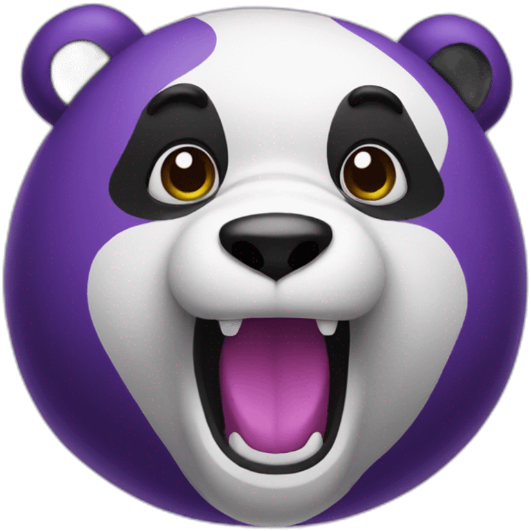 A purple panda emoji