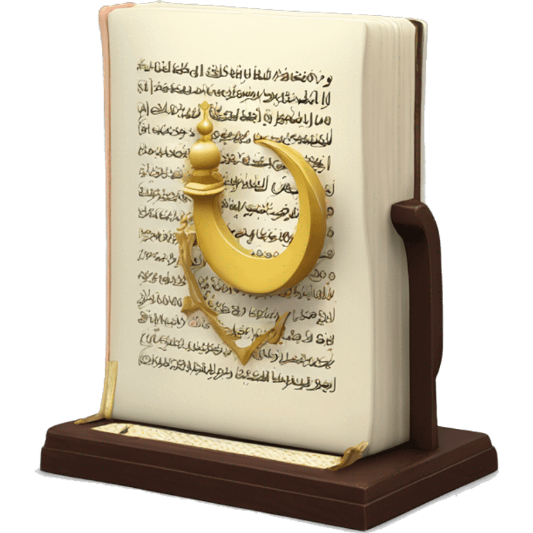 a Quran on a simple holder emoji