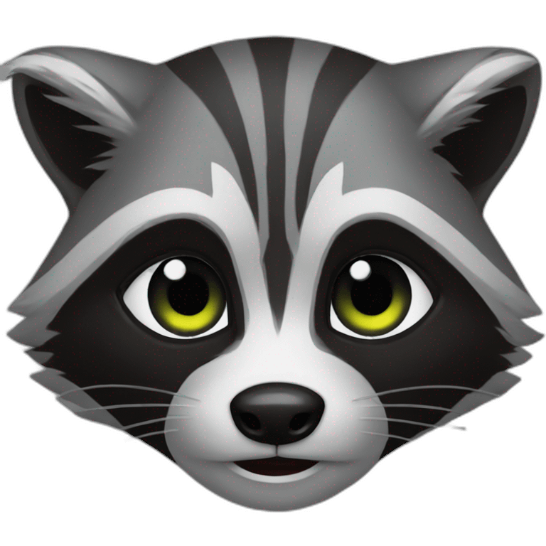 Raccoon evil emoji