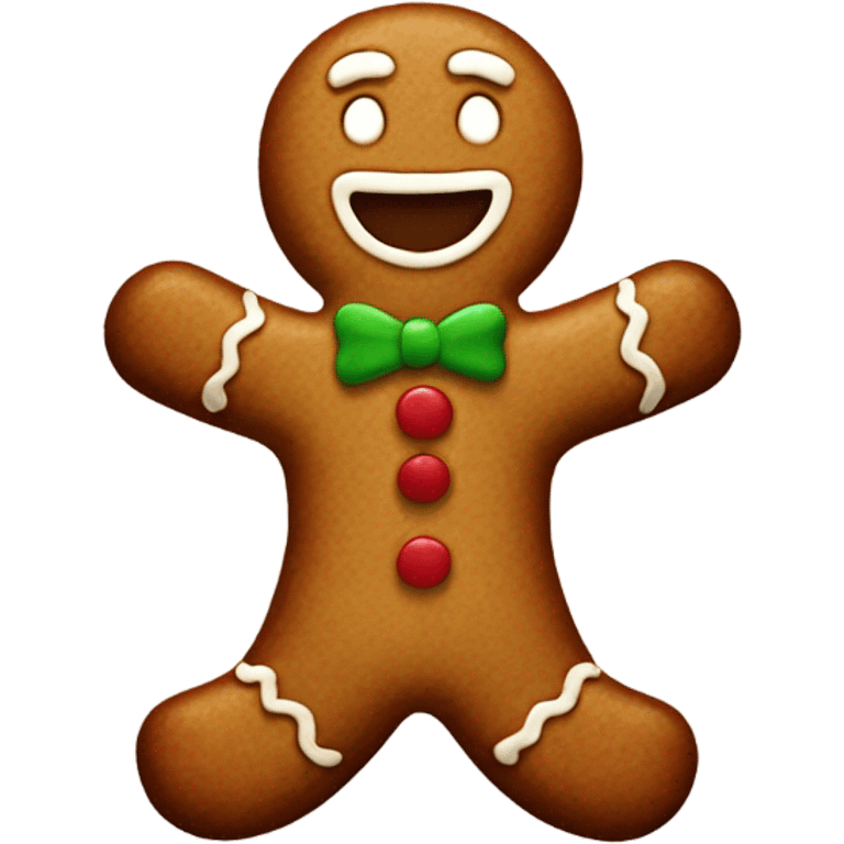 gingerbread man emoji