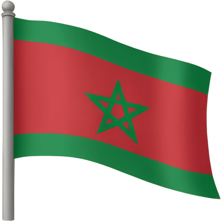 The flag of the Riffian region of Morocco emoji