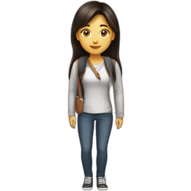 student asiat brunette emoji