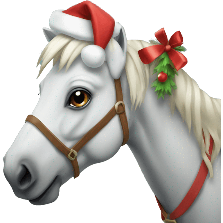 Christmas horses emoji