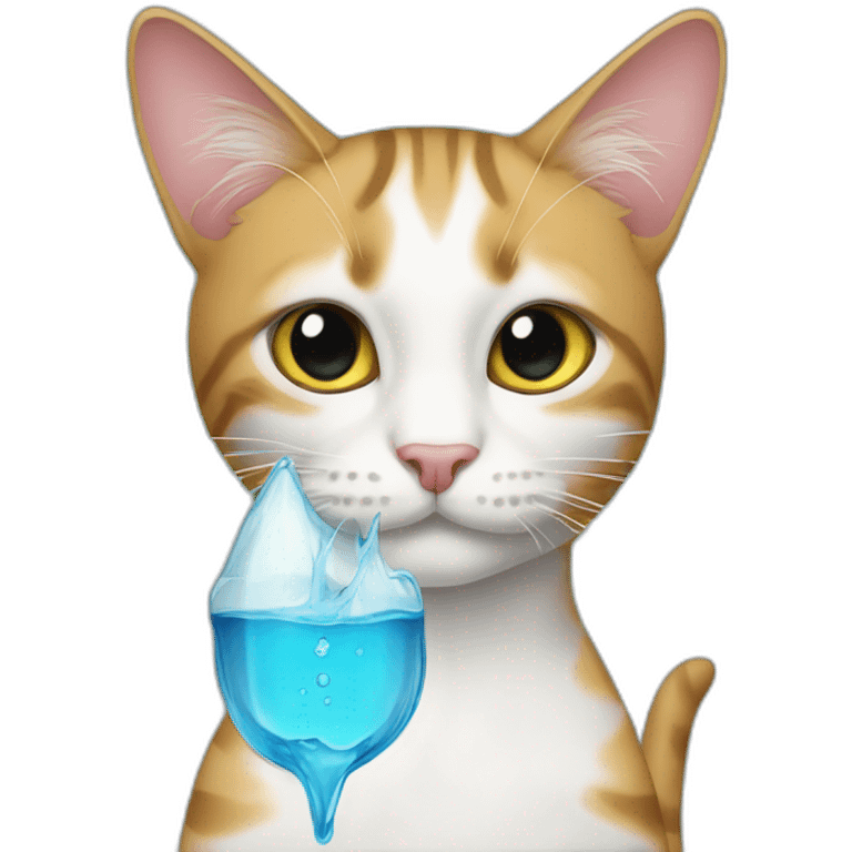 Katze mit Wasserpfeife emoji