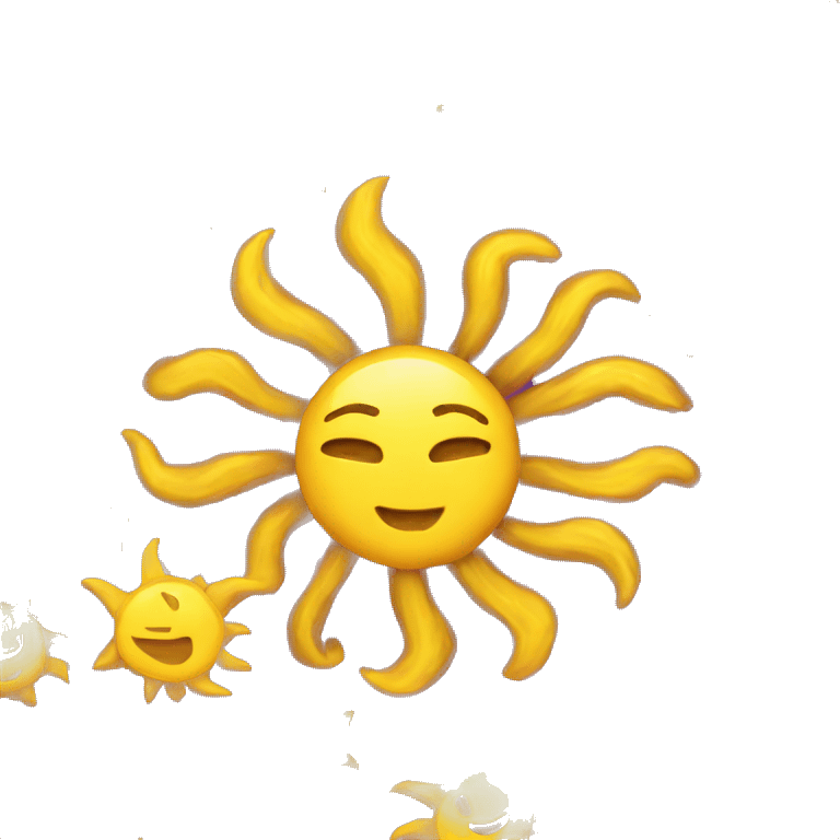 Sun + lov emoji