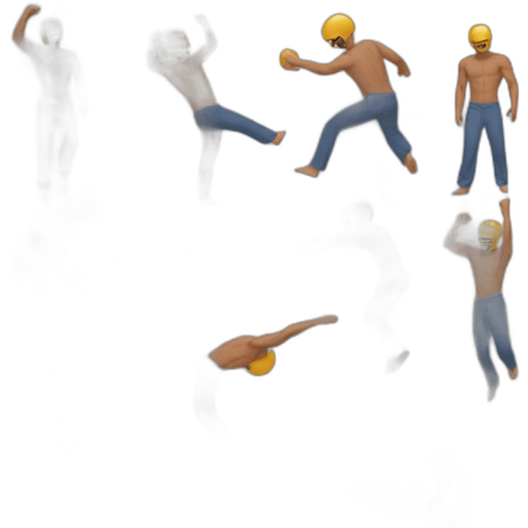 Man doing a flip emoji