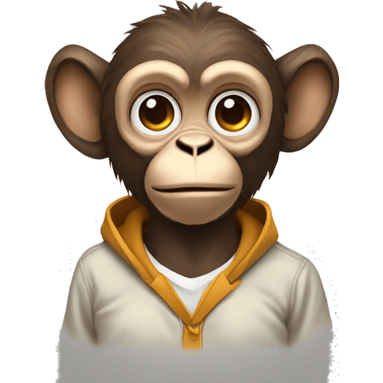 monkey crypto investor with big ears emoji