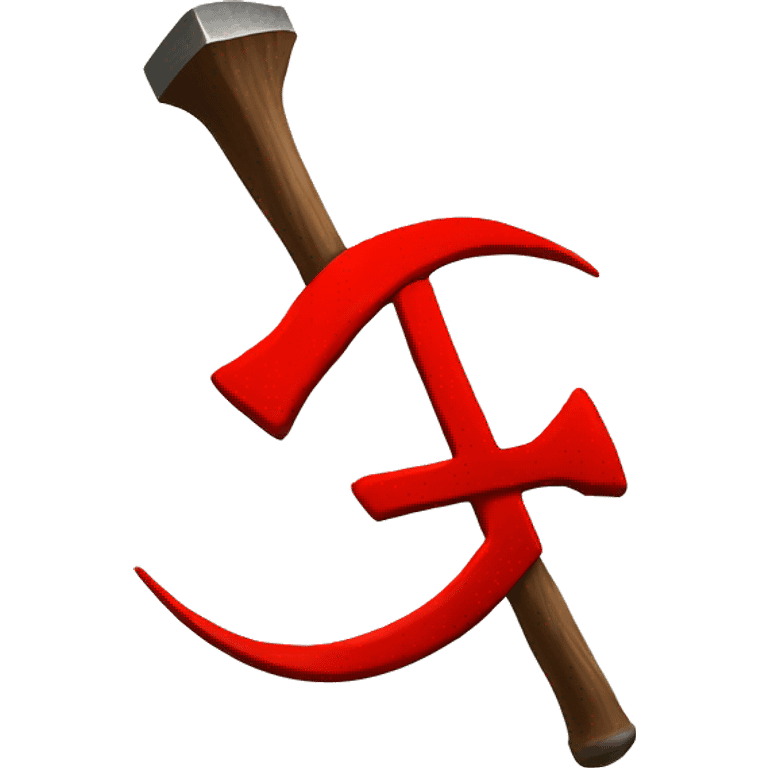 The hammer and the sickle emoji