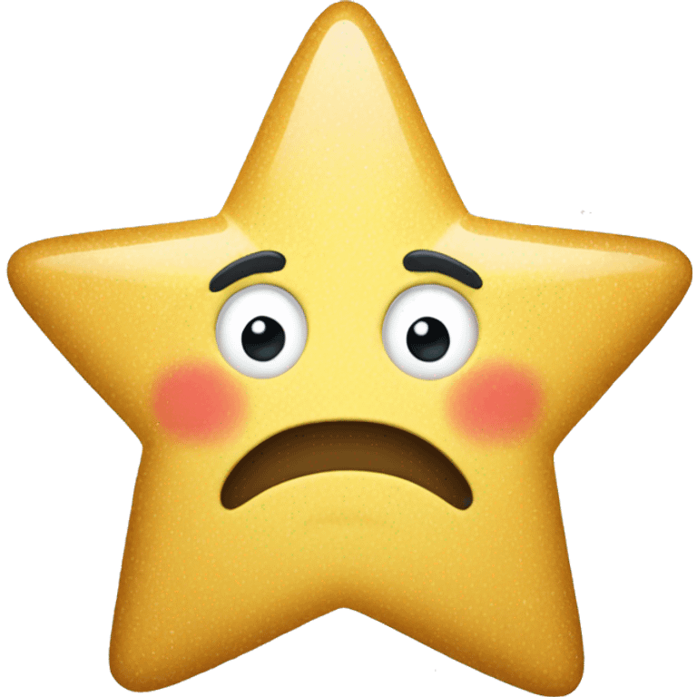 Star, that is only filled 50% emoji