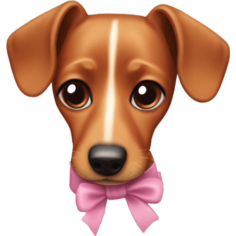 Dachshund in a bun emoji