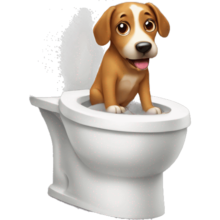 dog in toilet emoji