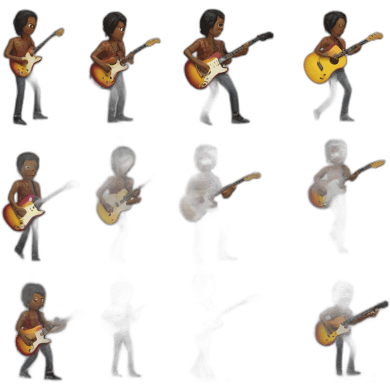 Fashion guitarist emoji