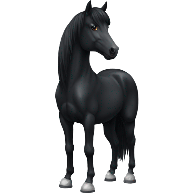 Black horse emoji