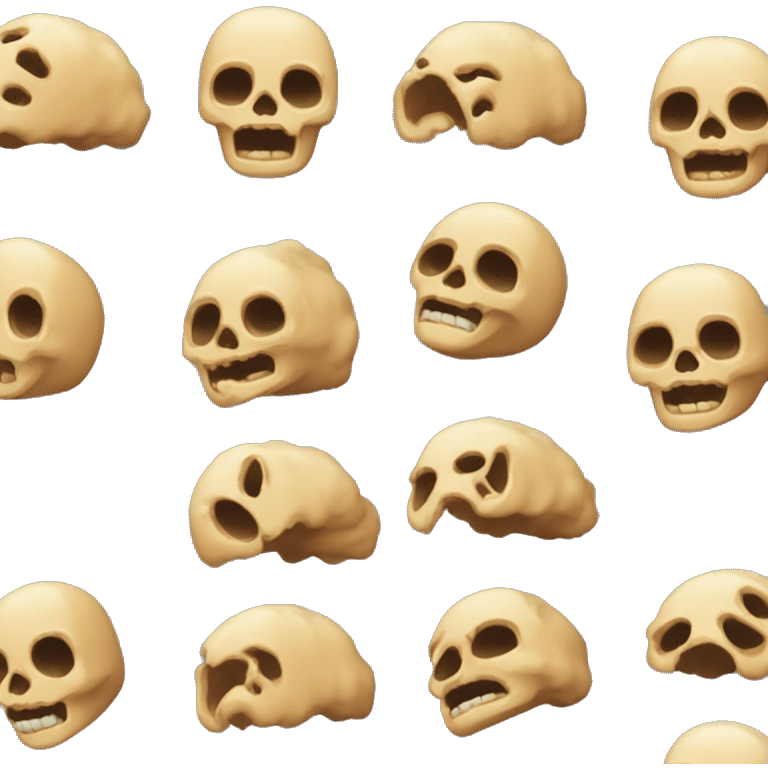 Calavera explodiendo emoji