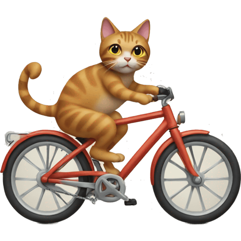 Cat on a bike emoji