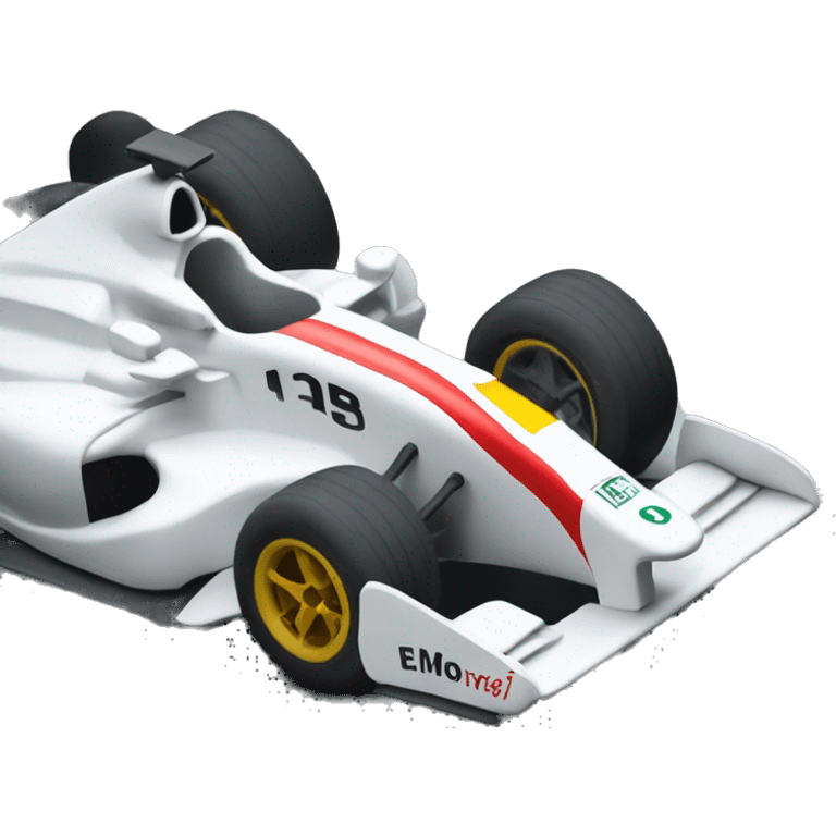 Formula one racecar being engineered emoji