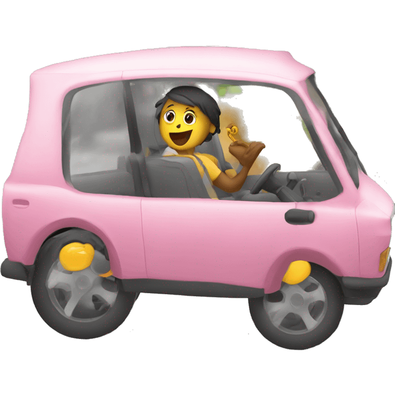 fally dans une voiture emoji