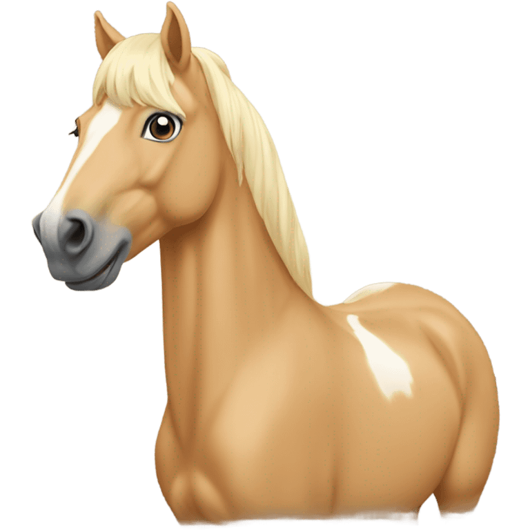 Palomino horse emoji