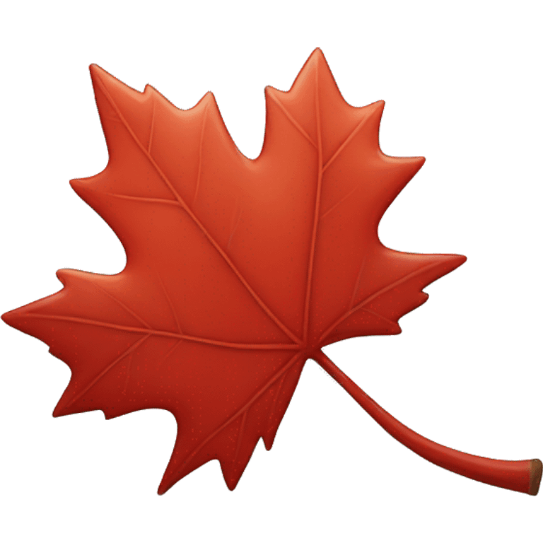 One red maple leaf emoji