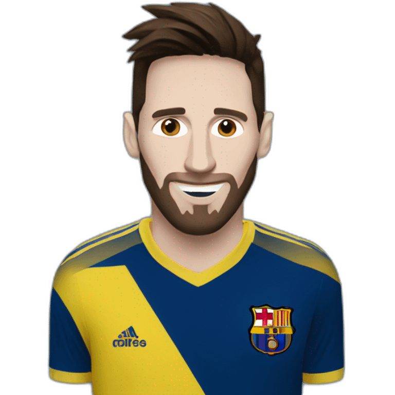 messi boca juniors emoji