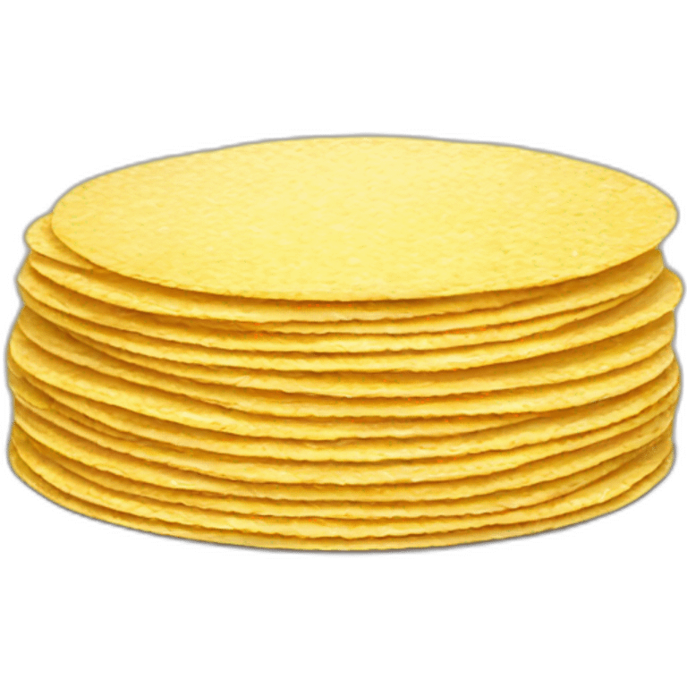 Stack of corn tortillas emoji