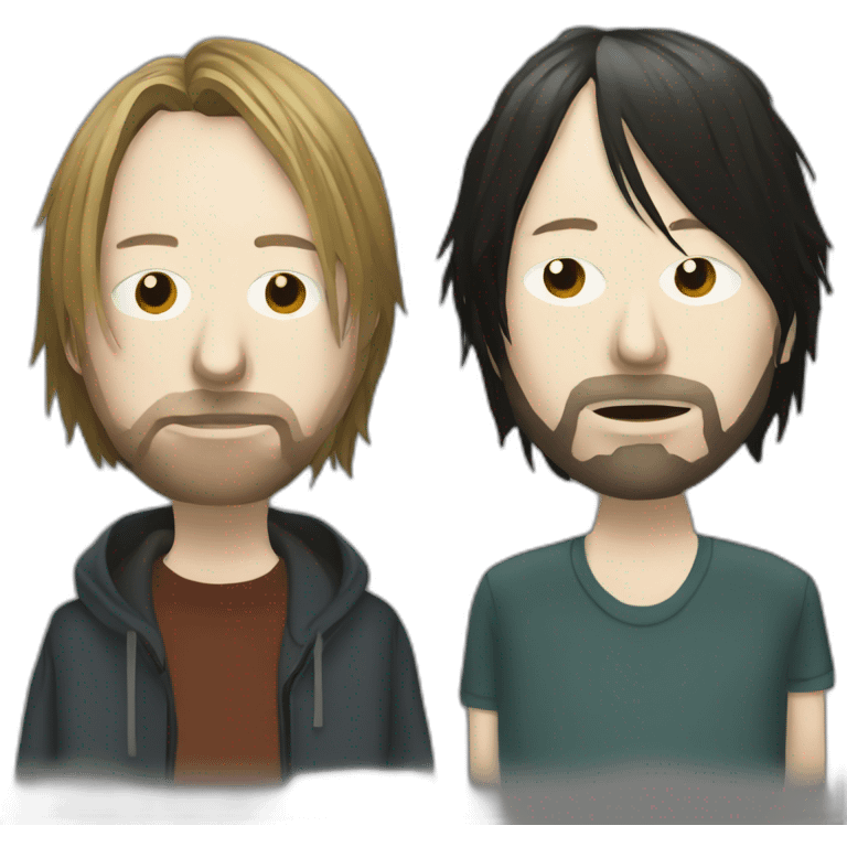 thom yorke and jonny greenwood emoji