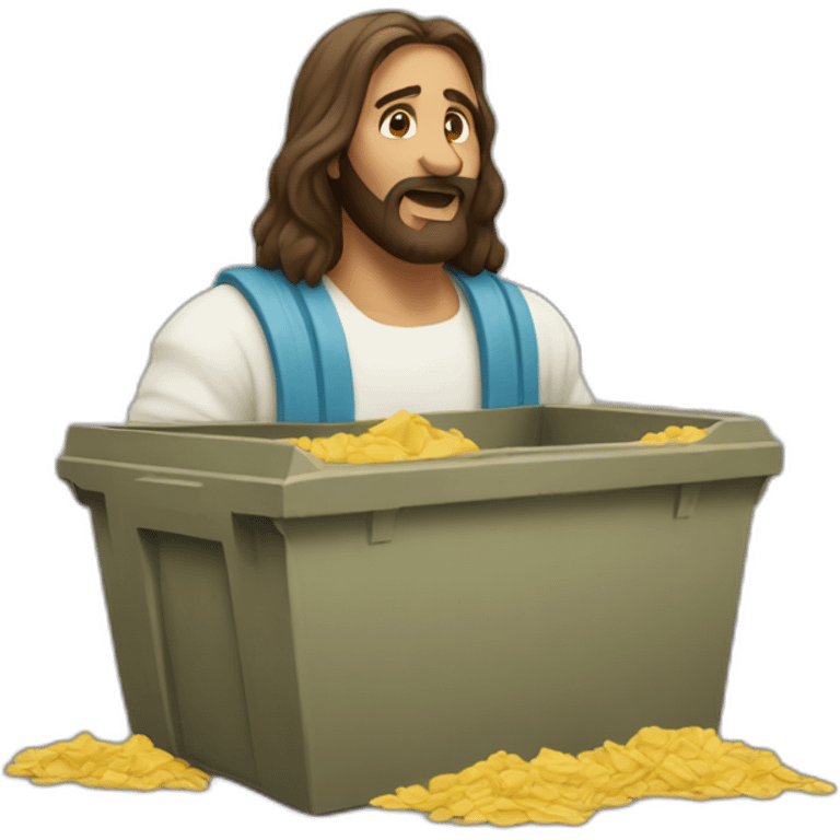 dumpster diving jesus emoji