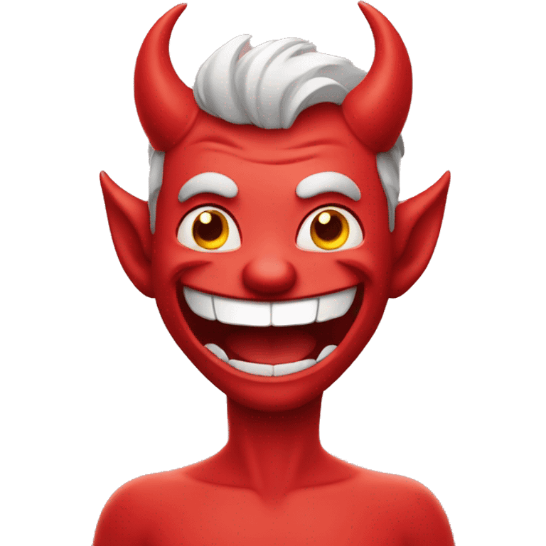 Happy devil as a man emoji