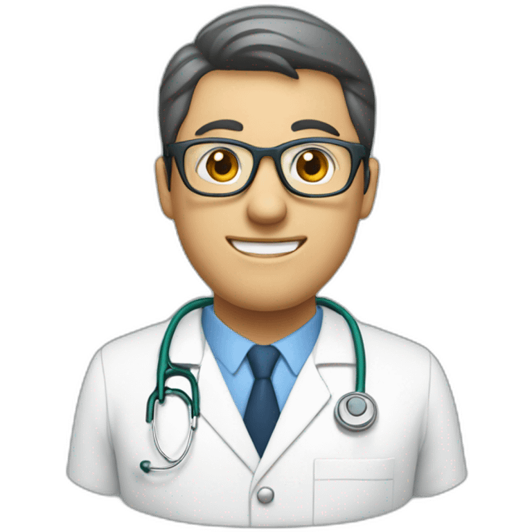 man nurse blad glasses emoji