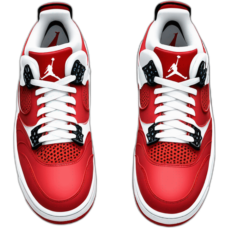 Jordan 4 red thunder emoji