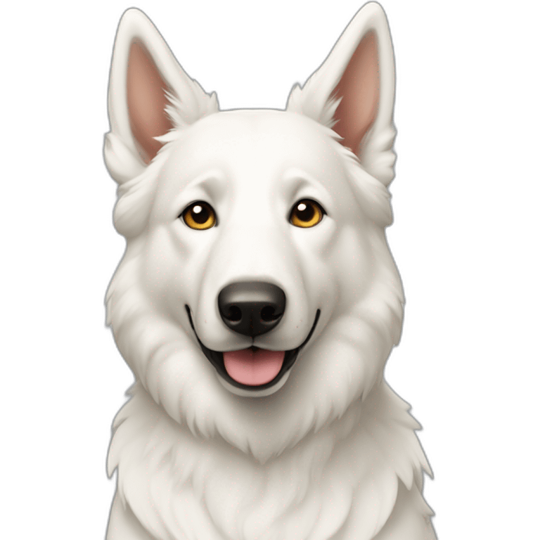 White shepherd work emoji