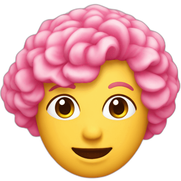 Crotte de couleur rose emoji