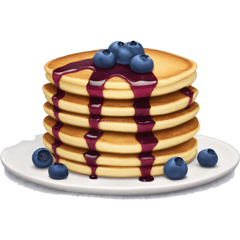 Blueberry pancakes emoji