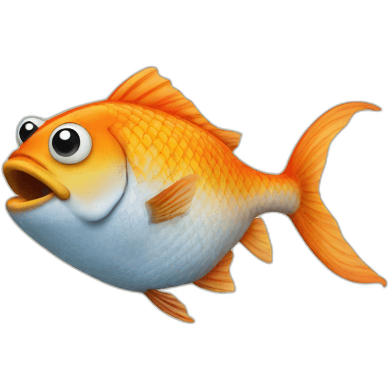 Fish smoking emoji