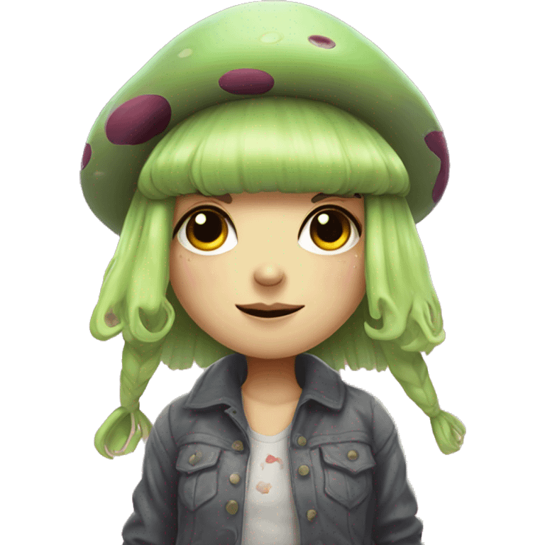 E-girl Mushroom frog emoji