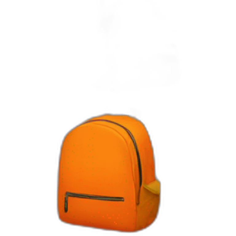 Orange backpack emoji