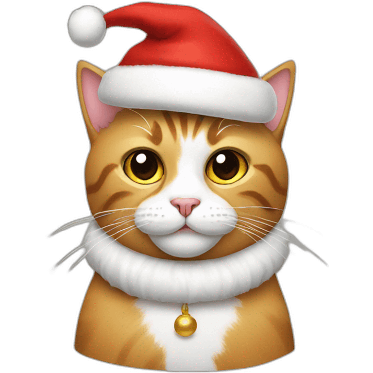 cat with santa head emoji