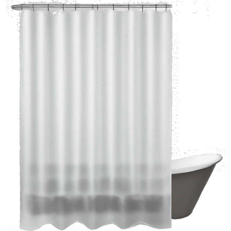 transparent shower curtain liner emoji