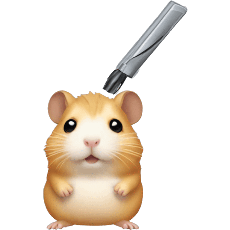 hamster shaves emoji